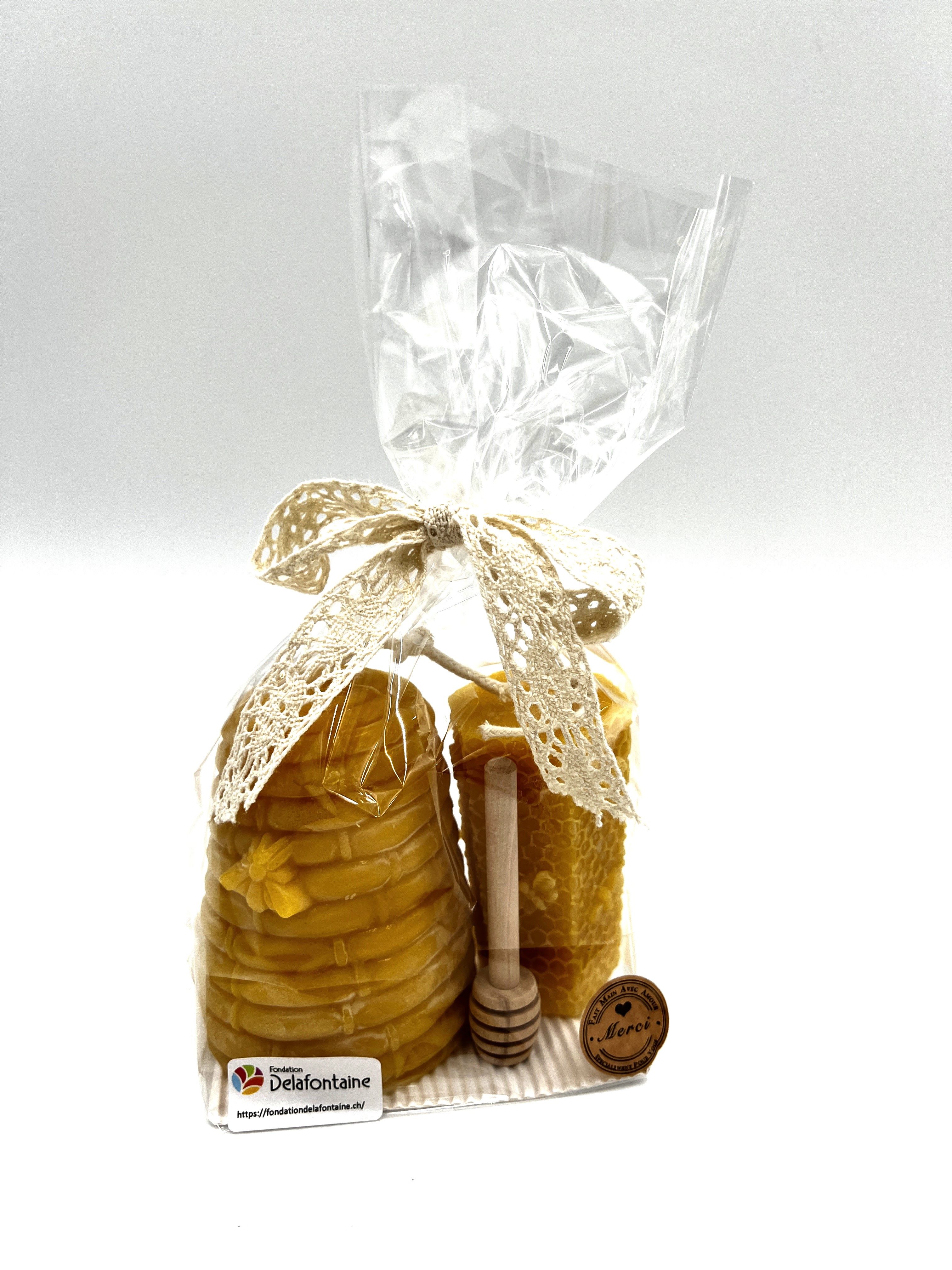 Bougie abeille 2 pièces