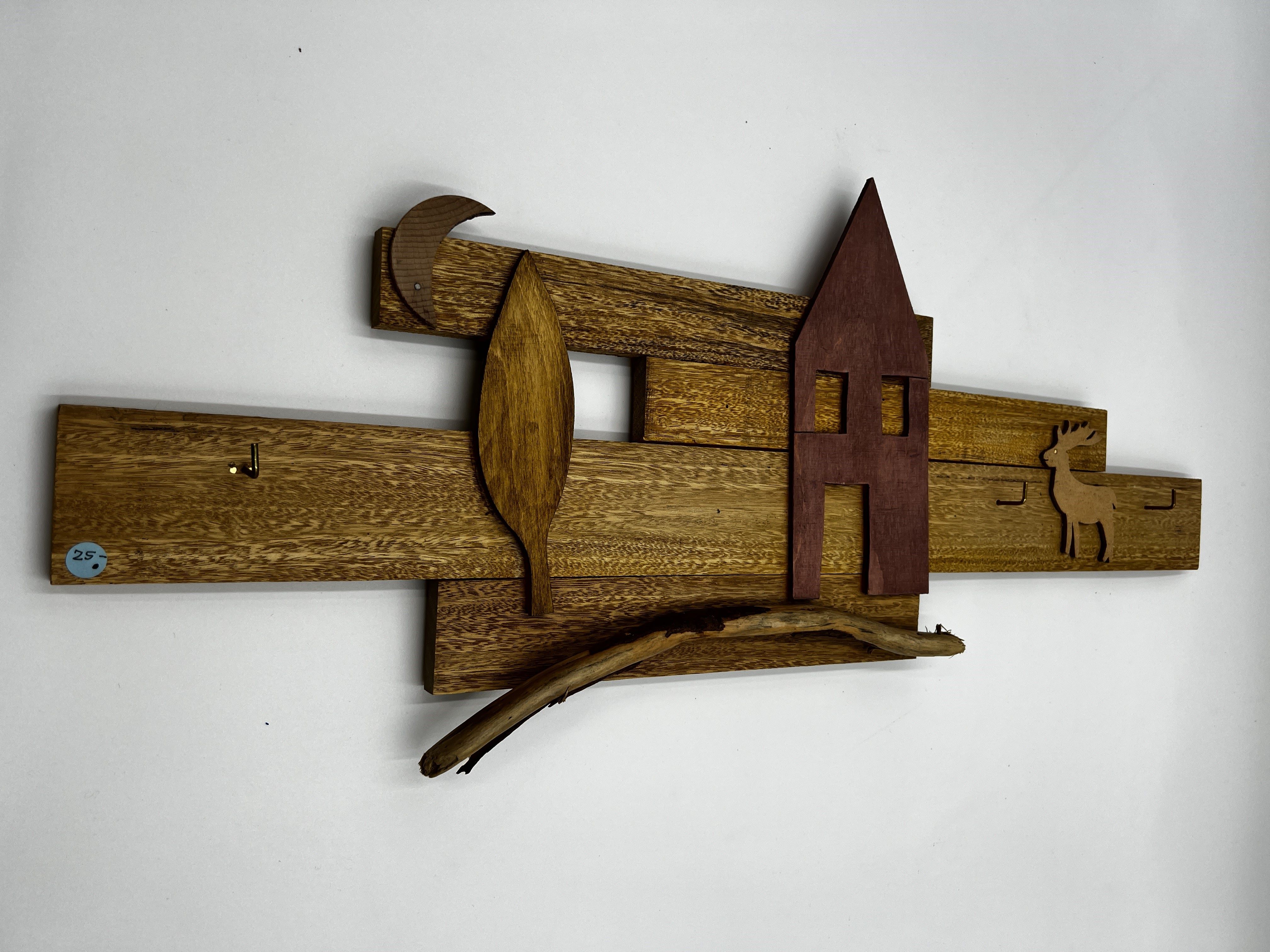 Suspension de clés en bois