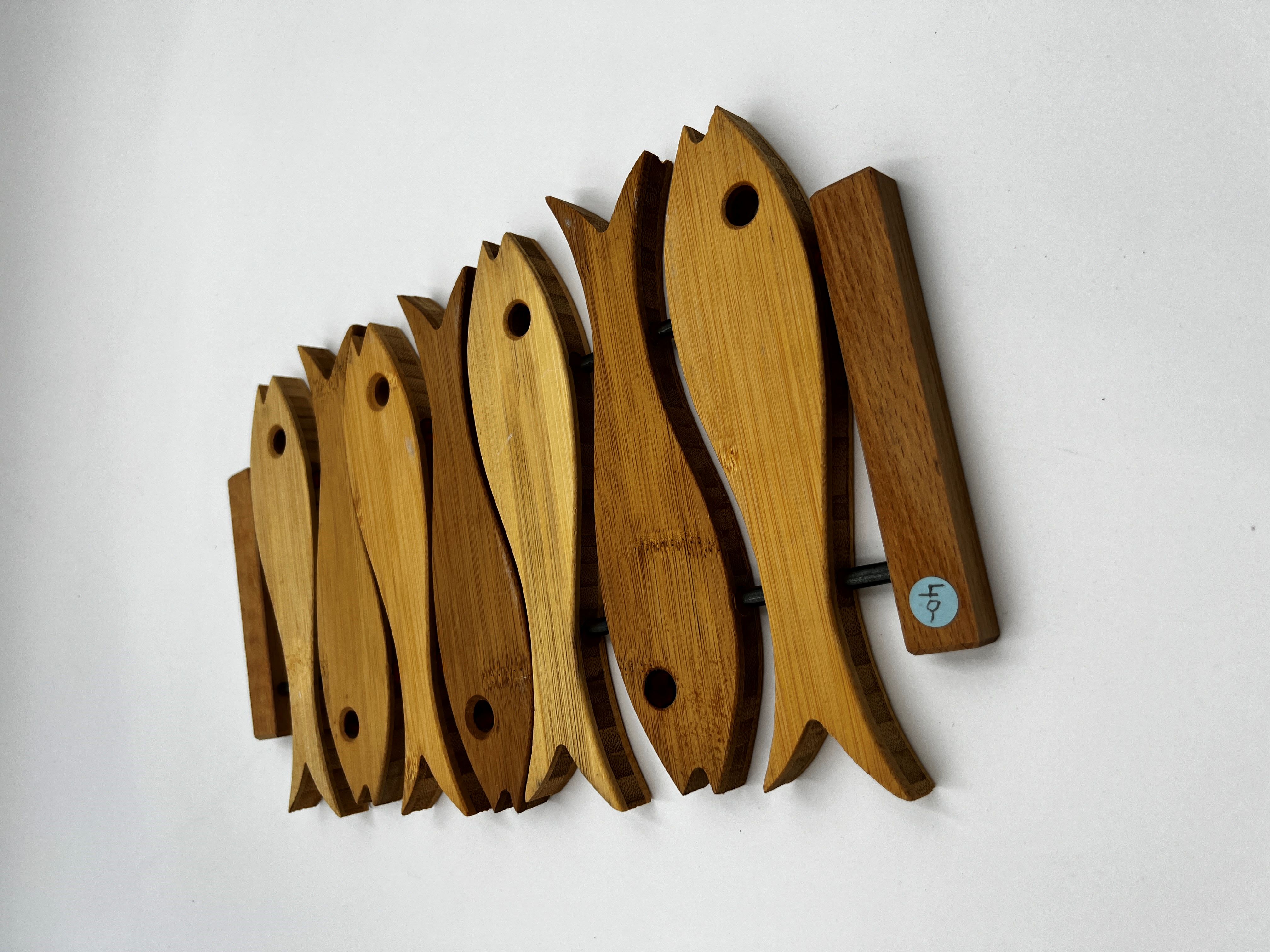 Sous-plat poisson en bois