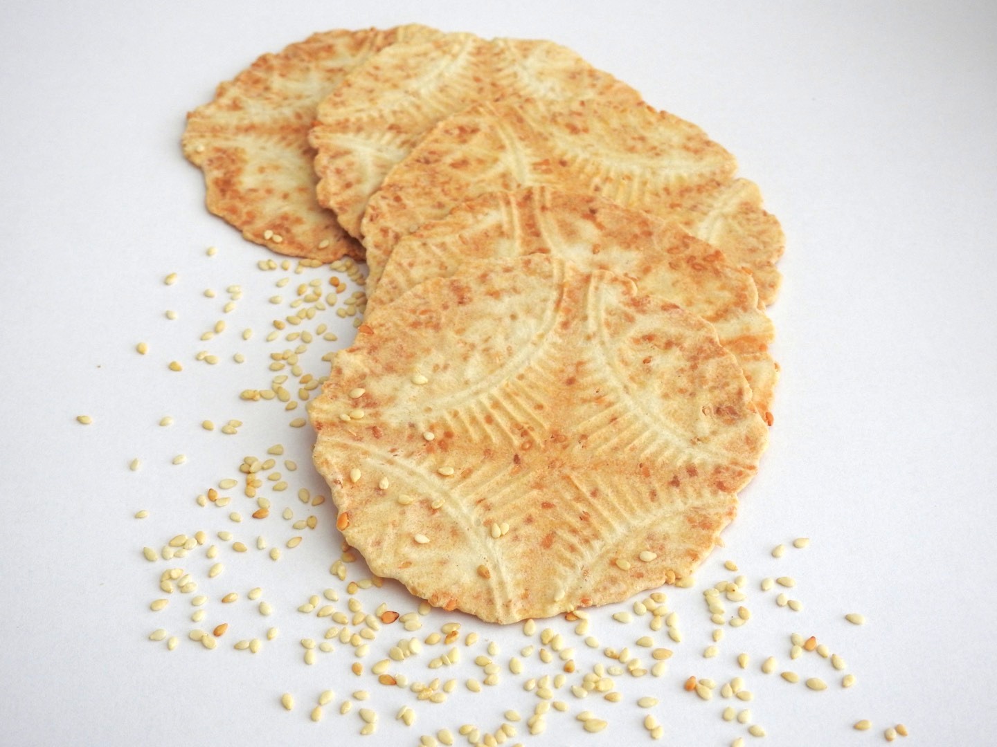 Bricelets salés au sésame