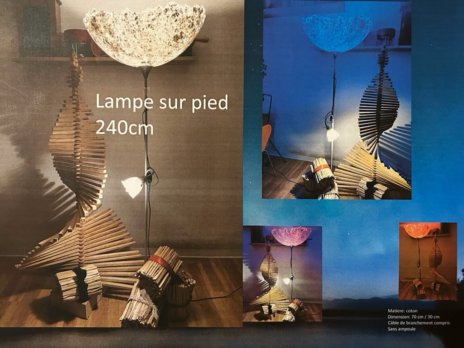 Lampe sur pied 240cm