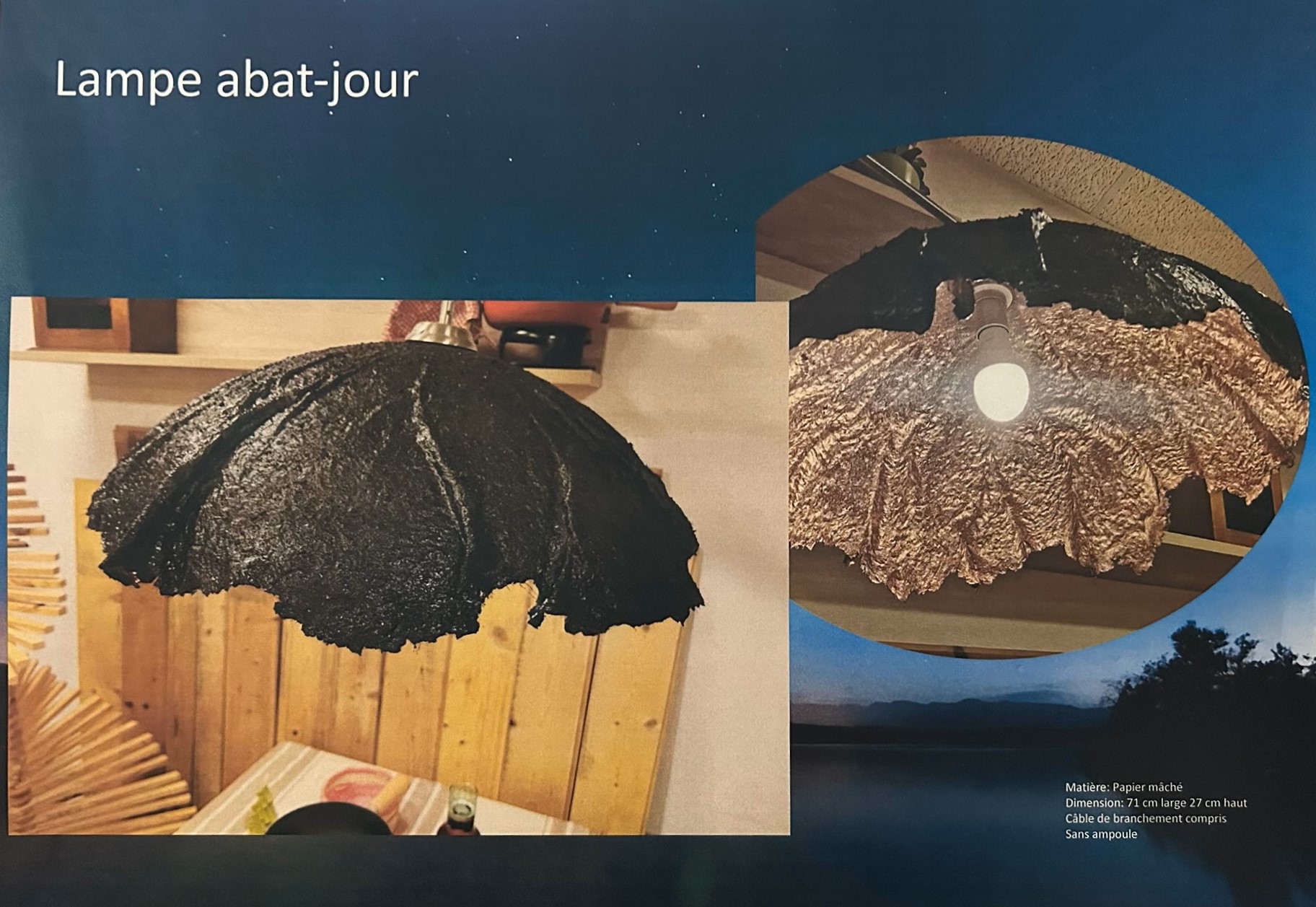 Lampe abat-jour 71 cm