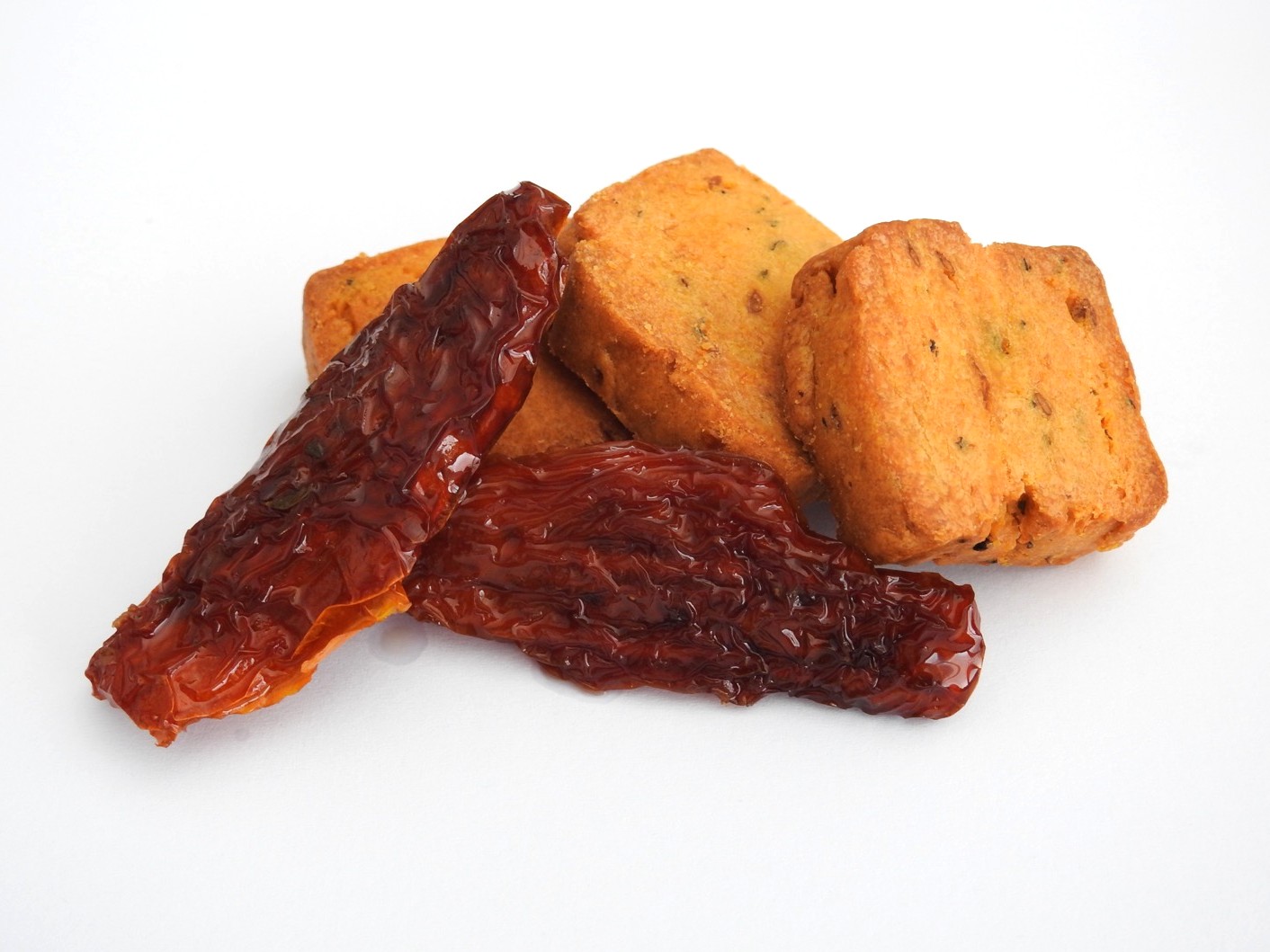 Sablés tomate séchée et basilic